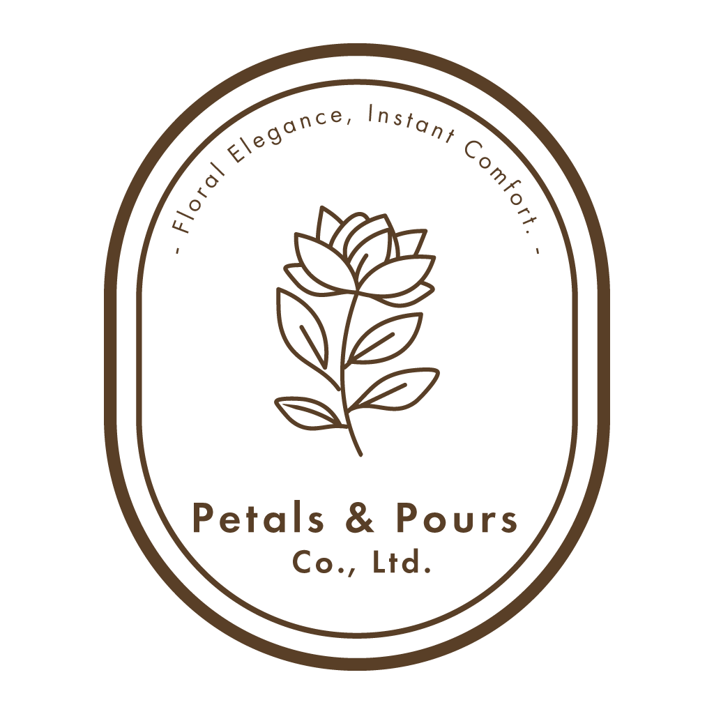 Petals & Pours Logo